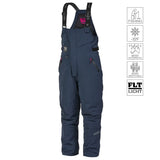 Navy blue waterproof ice fishing bibs with FLТ Light tech, -15°F rated, breathable & durable for winter outdoor use