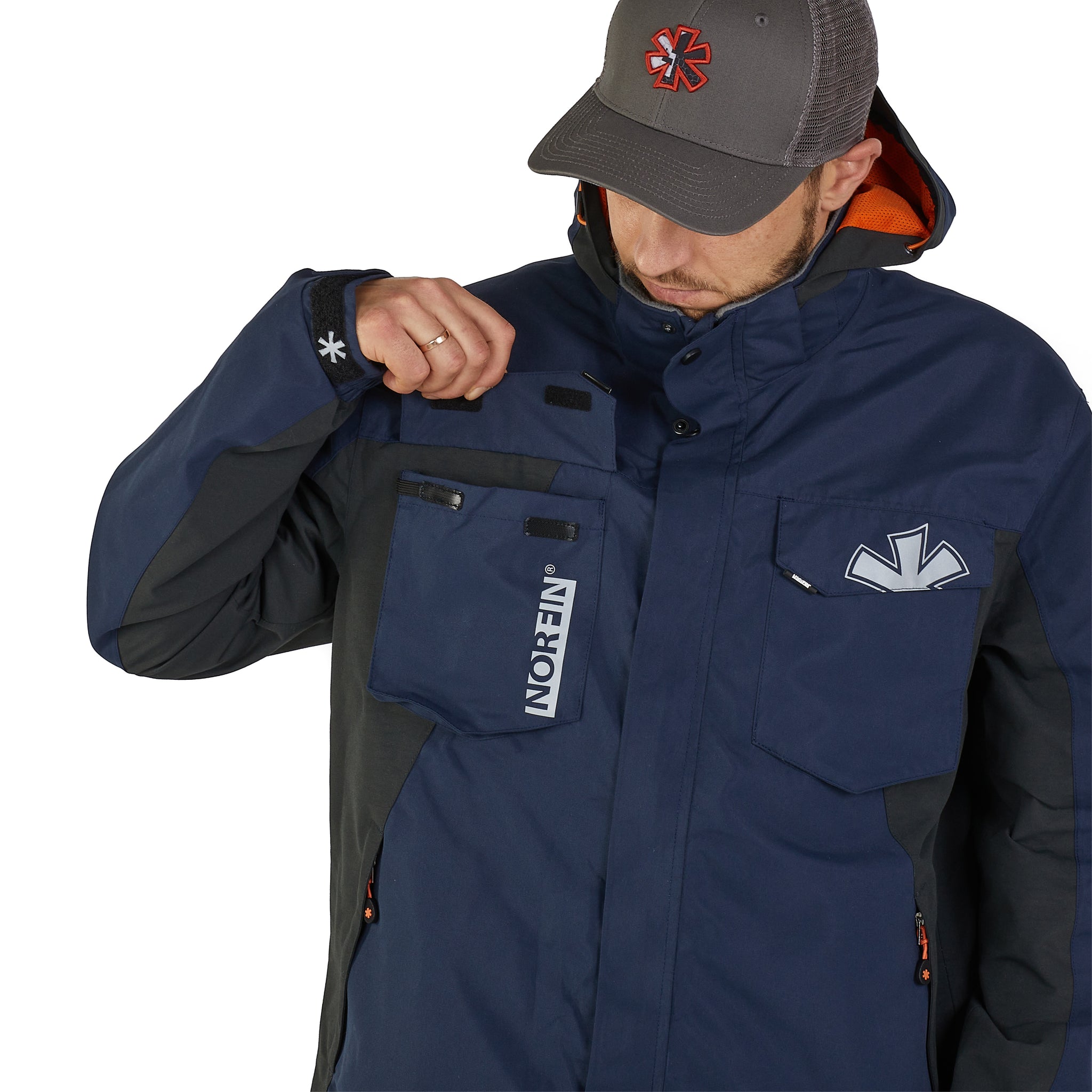 ALPHA NAVY BLUE RAIN JACKET