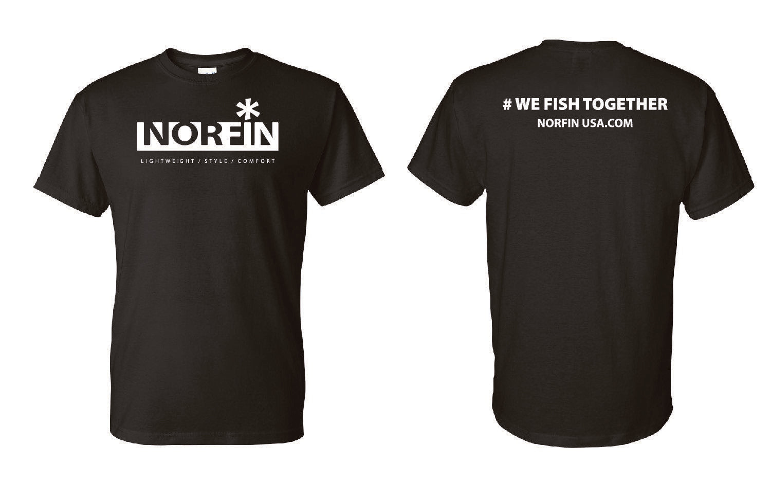 NORFIN LOGO T-SHIRT BLACK