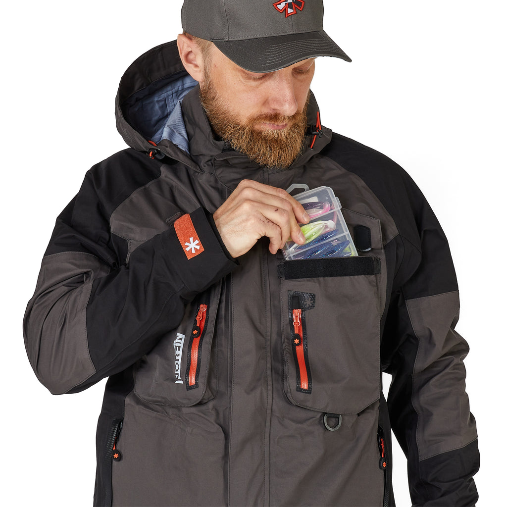 Norfin USA, The Rebel Pro - the ideal suit for cold weather fishing. For a  limited time, all rain suit models are 20% off. #NorfinUSA #Norfin #Fi